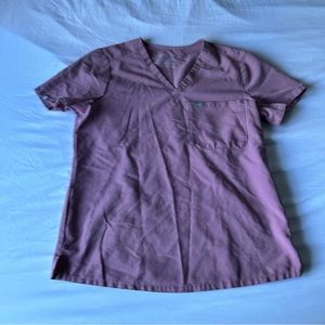 Figs Mineral Mauve Catarina Scrub Top